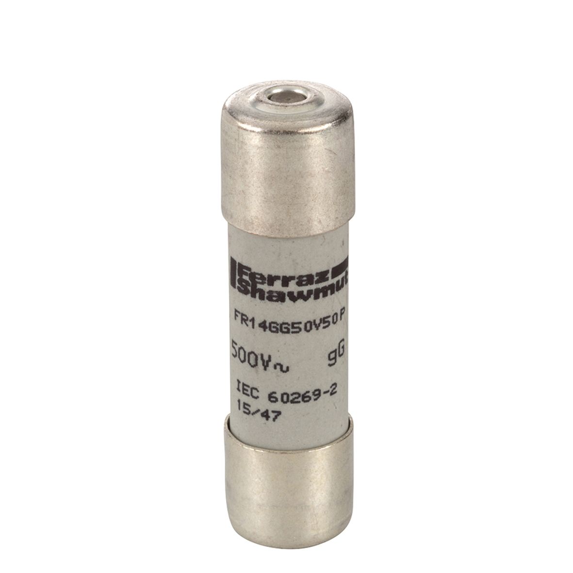 D211557 - Cylindrical fuse-link gG 500VAC 14.3x51, 50A with striker
